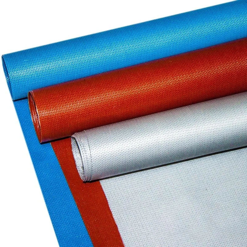 Factory Price Colored Heat Resistant Insulation Fireproof Fiberglass Silicone Rubber Coated Fiber Glass Fabric Cloth