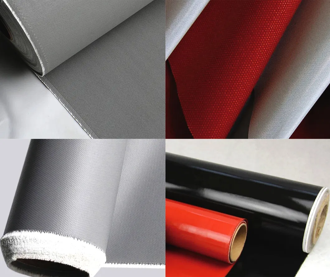 Fireproof High Temperature Silicone Rubber Coated Fiberglass Cloth Fabric