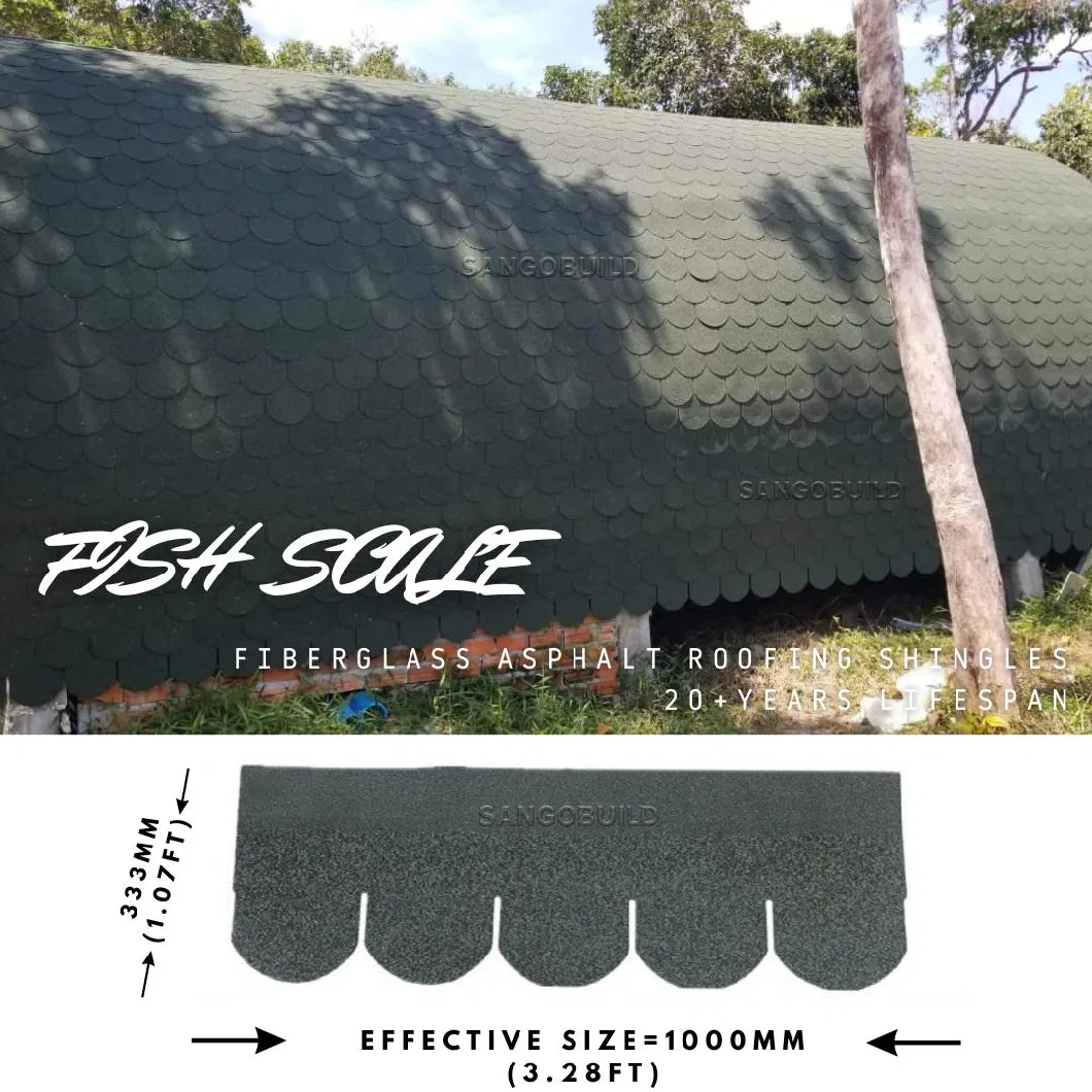 3 Tab Fiberglass Asphalt Shingle for Architecture Roofing Shingles Wholesale Retail Cheap Roofing Materials