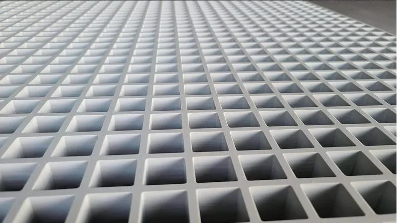 Low-Cost Pigeon Loft Floor Advanced Grey Fibreglass FRP Plastic Molded Stair Grating