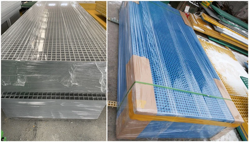 Low-Cost Pigeon Loft Floor Advanced Grey Fibreglass FRP Plastic Molded Stair Grating