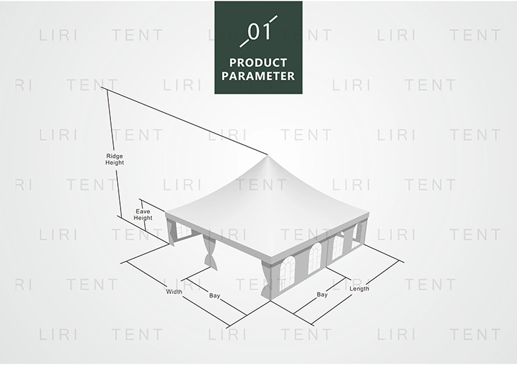 Movable Outdoor Clear Roof Canopy Gazebo Tent for Backyard Events and Parties