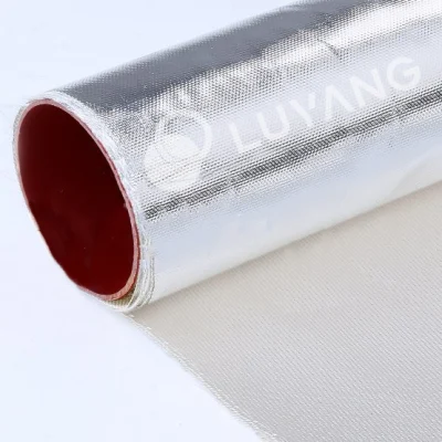 Luyang Marine Cladding Materials Fireproof Fiber Glass Cloth with Aluminum Foil