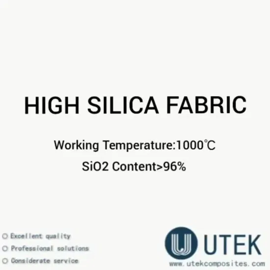 Plain Weave Fiberglass High Silica Cloth Fabric for Aerospace Insulation