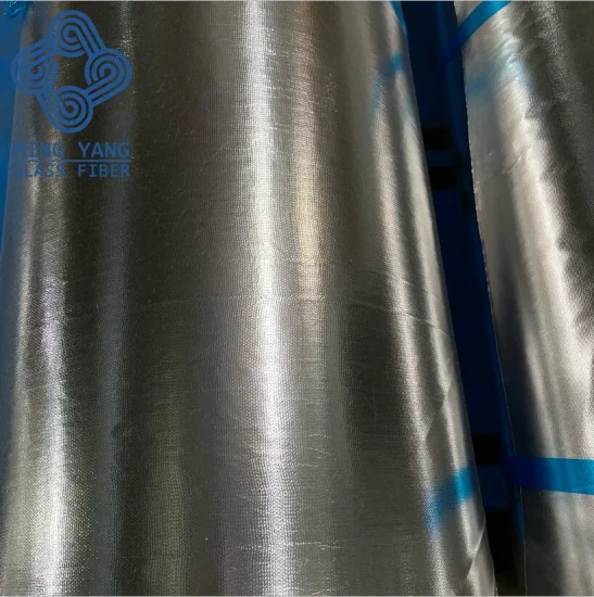 Fireproof Aluminium Foil Fiberglass Cloth Insulation Material for Pipe Construction Material