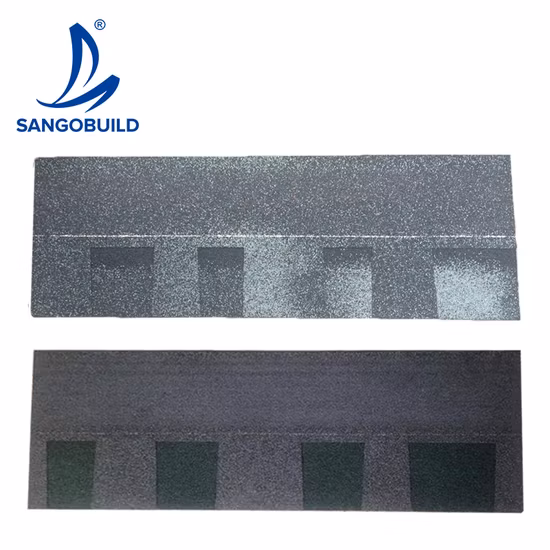 China Manufacture High Quality Fiberglass Roofing Shingles Stone Chips Coated Asphalt Shingle Roof Tiles